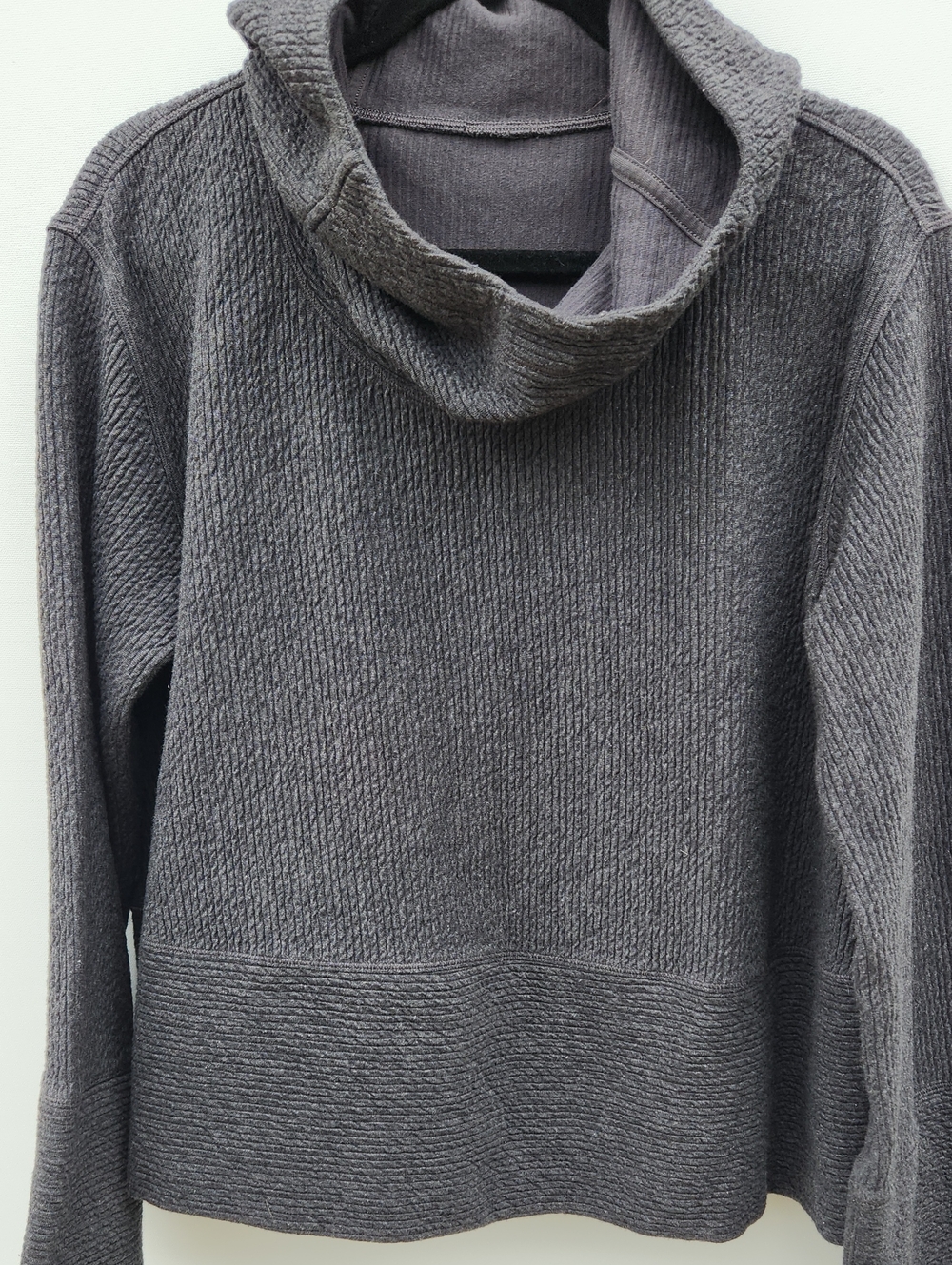 Lululemon Gray Cozy Funnel-Neck Sweater Chest Xl